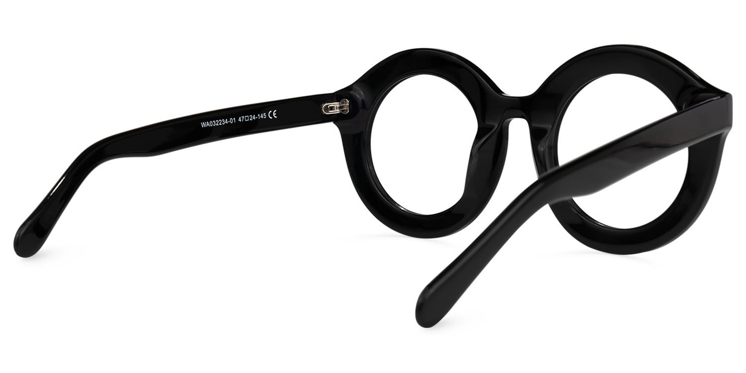 Vilmary Round Black Glasses | Zeelool 