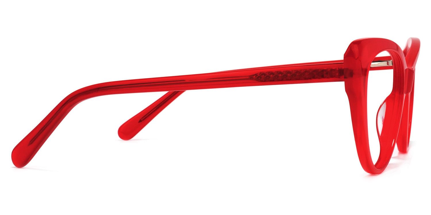 red eyewear