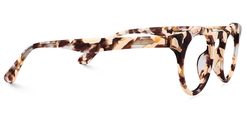 Zeelool Unisex Retro Acetate Extremely Small Round Eyeglasses Frame Abigail FA0742